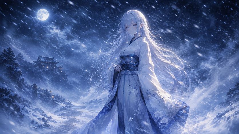 雪女｜白い息の女【日本の妖怪の話】
