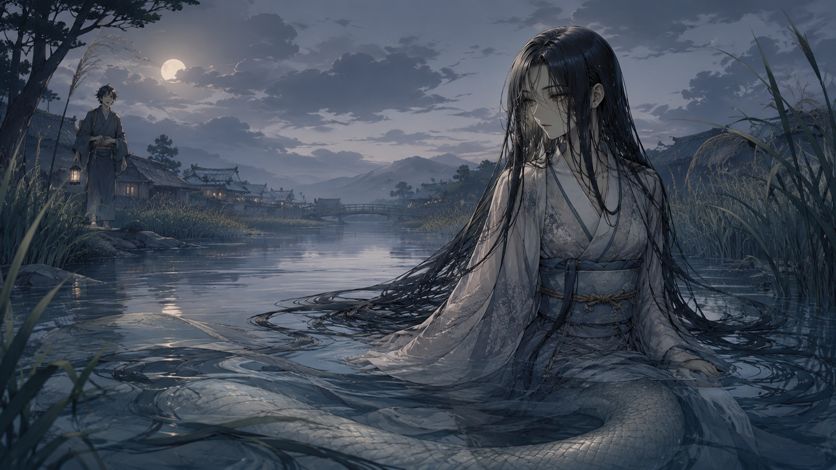 濡女｜水辺の呼び声【日本の妖怪の話】